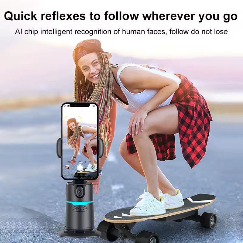 Stabilisateur de téléphone suivi intelligent "Plokama AUTO-A20 Pro 360° Smart Shooting Gimbal"
