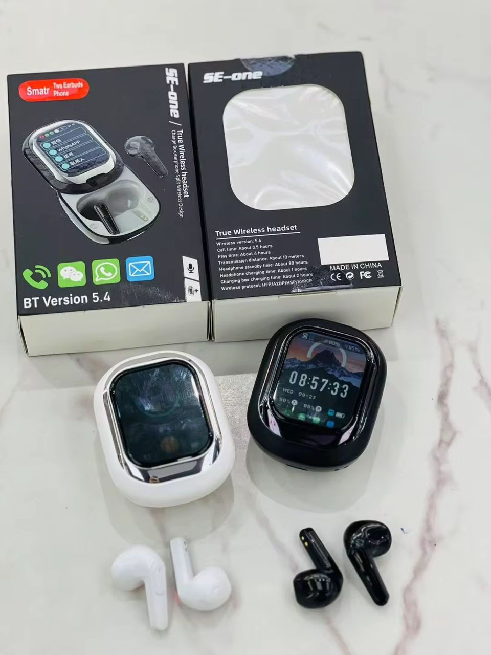 Écouteurs Open Ear avec Écran LCD